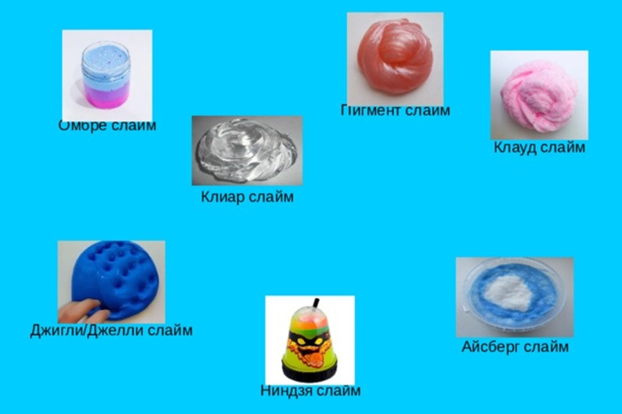 Які види слаймів існують?